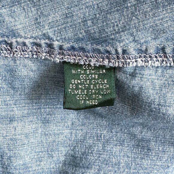 Lauren Jeans Co Ralph Lauren Chambray Denim Jacket, Medium - Picture 5 of 5